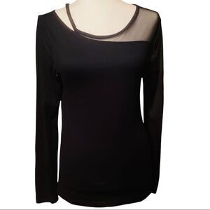 Fabletics Black Cut Out Shirt Size Small